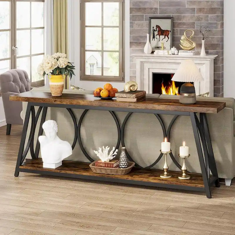 70.9 inch Extra Console Table Sofa Accent Table for Living Room
