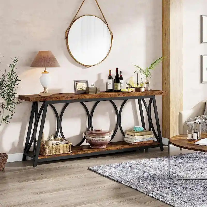 70.9 inch Extra Console Table Sofa Accent Table for Living Room