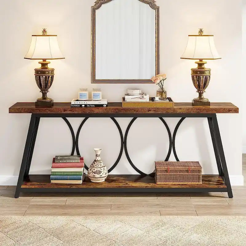 70.9 inch Extra Console Table Sofa Accent Table for Living Room