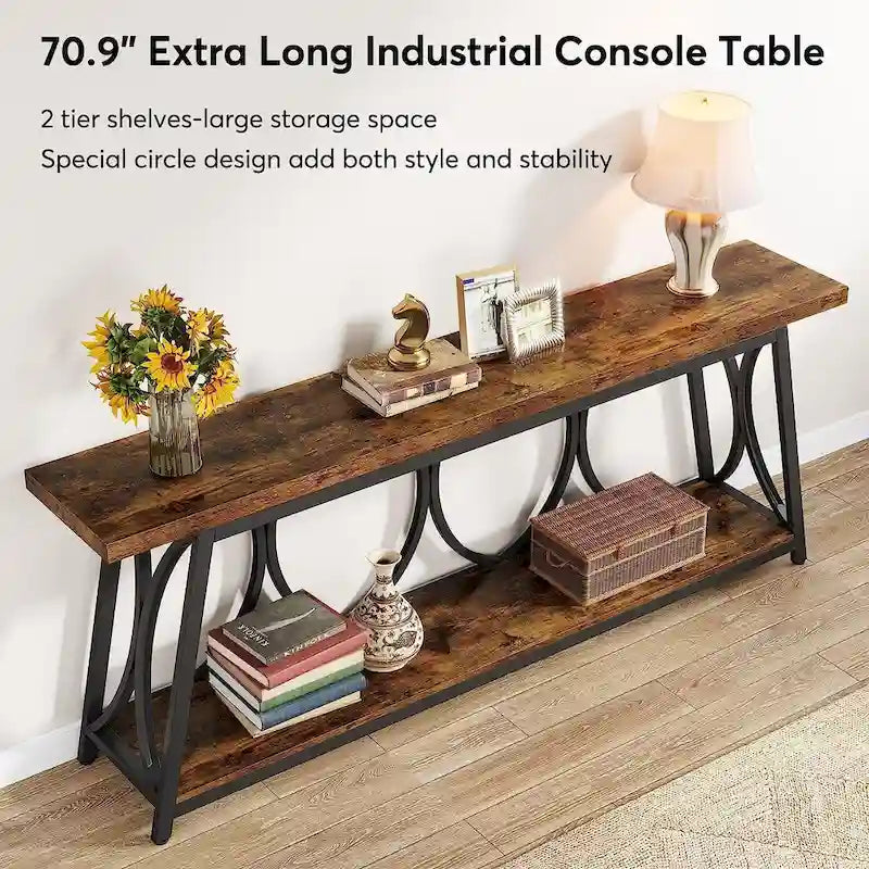 70.9 inch Extra Console Table Sofa Accent Table for Living Room