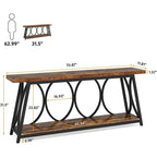 70.9 inch Extra Console Table Sofa Accent Table for Living Room