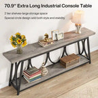70.9 inch Extra Console Table Sofa Accent Table for Living Room