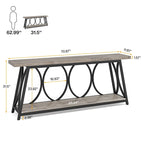 70.9 inch Extra Console Table Sofa Accent Table for Living Room