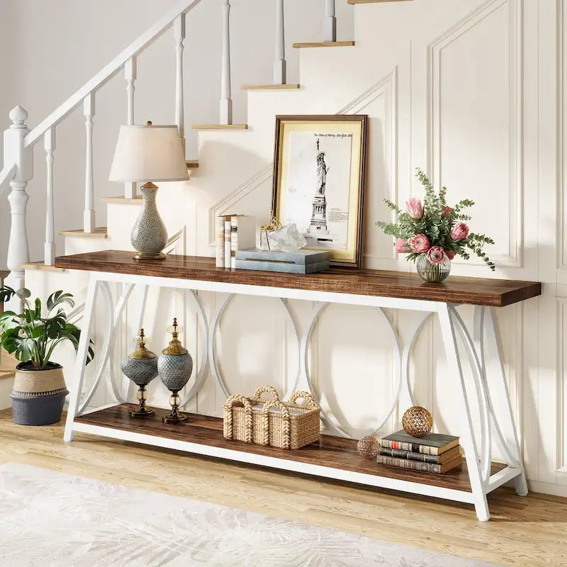 70.9 inch Extra Console Table Sofa Accent Table for Living Room