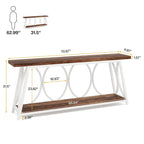70.9 inch Extra Console Table Sofa Accent Table for Living Room