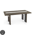 of Contemporary 76-inch Glass Dining Table With