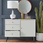 3-Drawer Mid-Century Modern Buffet/Sideboard