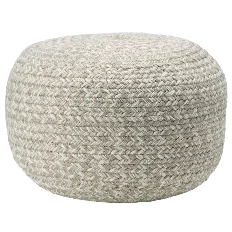 Round Indoor/Outdoor Polyester Pouf Ottoman/ Stool - 18X18X12