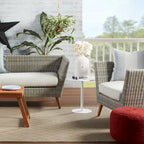 Round Indoor/Outdoor Polyester Pouf Ottoman/ Stool - 18X18X12