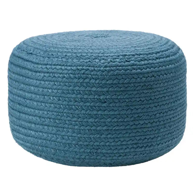 Round Indoor/Outdoor Polyester Pouf Ottoman/ Stool - 18X18X12
