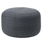 Round Indoor/Outdoor Polyester Pouf Ottoman/ Stool - 18X18X12