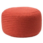 Round Indoor/Outdoor Polyester Pouf Ottoman/ Stool - 18X18X12