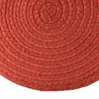 Round Indoor/Outdoor Polyester Pouf Ottoman/ Stool - 18X18X12