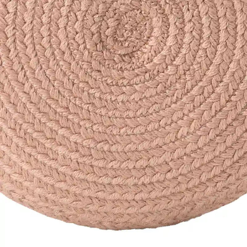 Round Indoor/Outdoor Polyester Pouf Ottoman/ Stool - 18X18X12