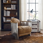 IndustrIal Top Grain Accent Chair
