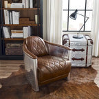 IndustrIal Top Grain Accent Chair