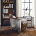 IndustrIal Top Grain Accent Chair