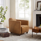 IndustrIal Top Grain Accent Chair