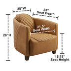 IndustrIal Top Grain Accent Chair