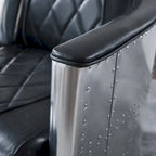 IndustrIal Top Grain Accent Chair