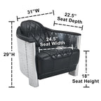 IndustrIal Top Grain Accent Chair