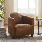 IndustrIal Top Grain Accent Chair