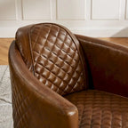 IndustrIal Top Grain Accent Chair
