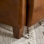 IndustrIal Top Grain Accent Chair