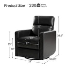Modern Leather Recliner by