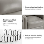 Modern Leather Recliner by