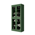 100% Pantry Cabinet with Frosted, Clear Glass or Solid Doors and Adjustable Shelves