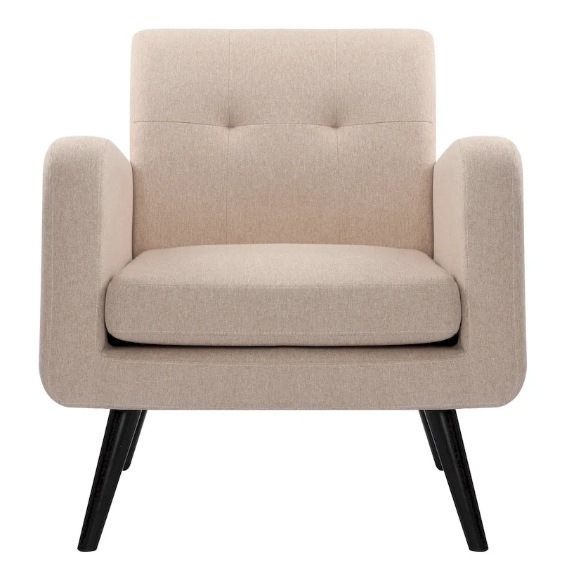 Mid Century Fabric Modern Accent Chair