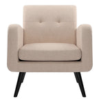 Mid Century Fabric Modern Accent Chair