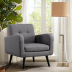 Mid Century Fabric Modern Accent Chair