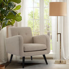 Mid Century Fabric Modern Accent Chair
