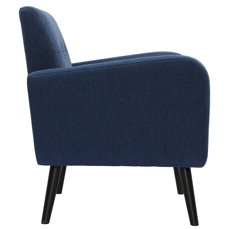 Mid Century Fabric Modern Accent Chair