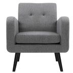 Mid Century Fabric Modern Accent Chair