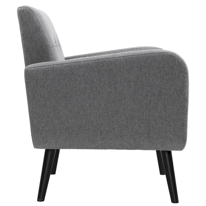 Mid Century Fabric Modern Accent Chair