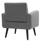 Mid Century Fabric Modern Accent Chair