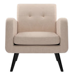 Mid Century Fabric Modern Accent Chair
