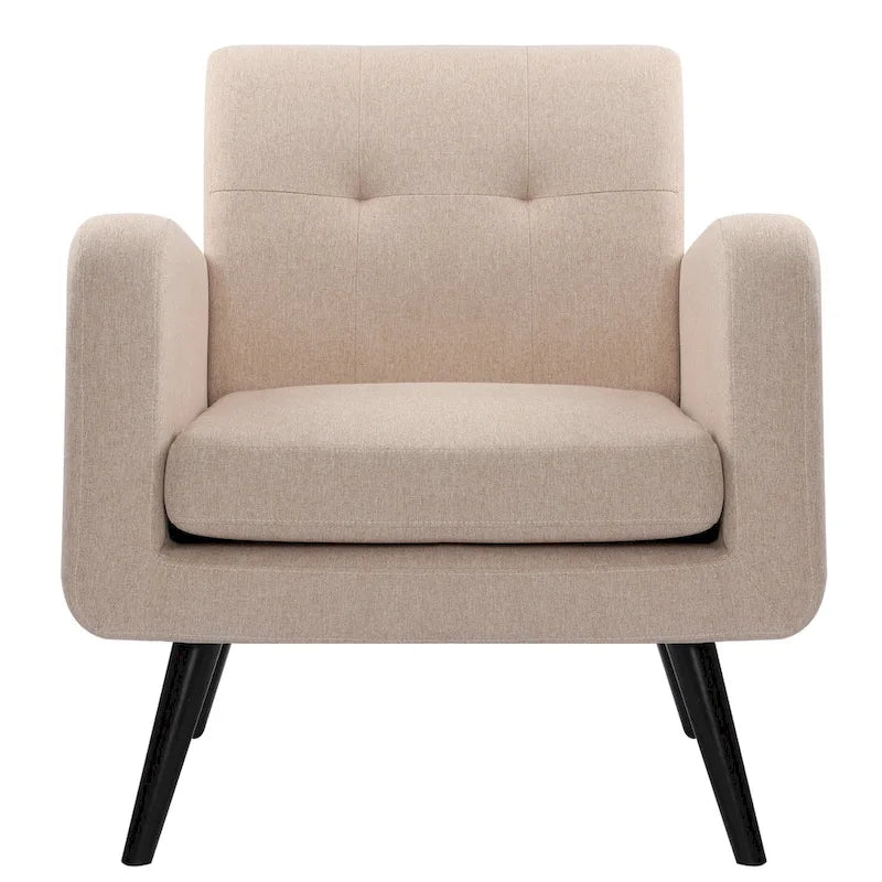 Mid Century Fabric Modern Accent Chair