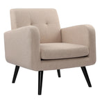 Mid Century Fabric Modern Accent Chair