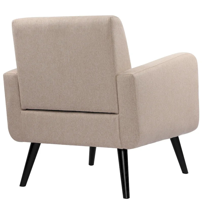 Mid Century Fabric Modern Accent Chair