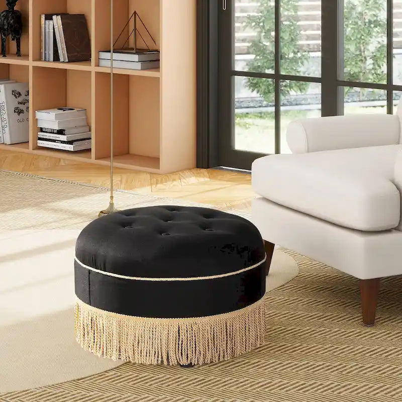 24 Round Accent Ottoman
