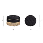 24 Round Accent Ottoman
