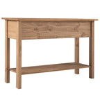 Wood Hall Table Console 3 Drawers
