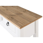 Wood Hall Table Console 3 Drawers