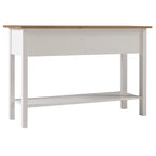 Wood Hall Table Console 3 Drawers