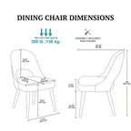 Dining Side Chairs with Cutout design ( 2)