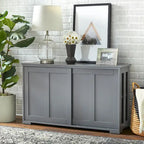 & Sliding Door Stackable Buffet/Sideboard